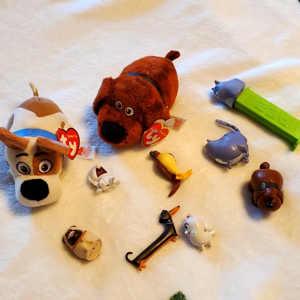 Secret Life of Pets TY beanies, figurines, & Pez